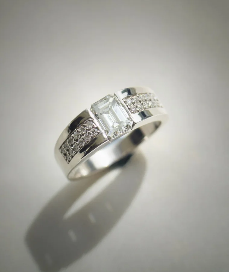 Mens Natural Diamond Party Wear Rings