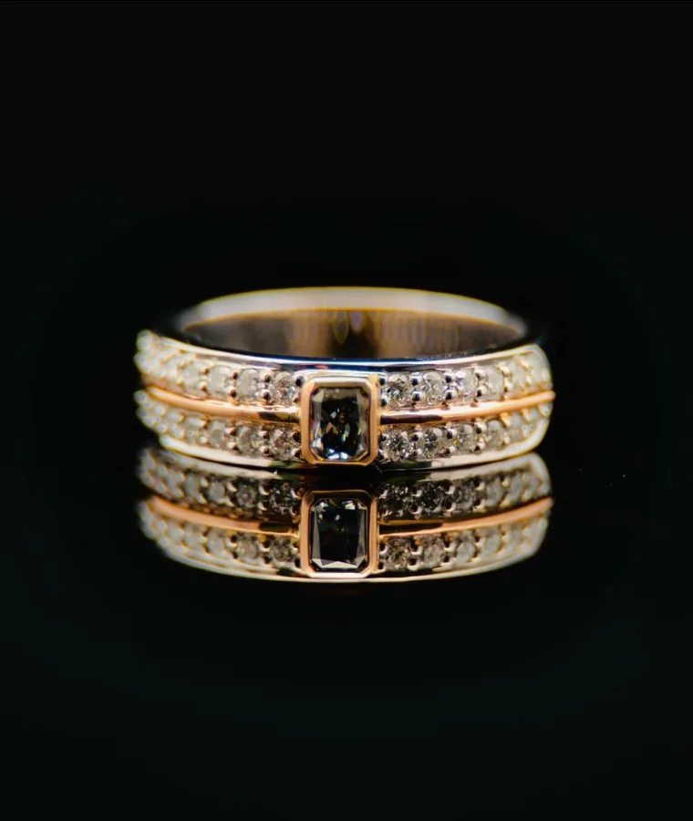 mens certified natural diamond rings