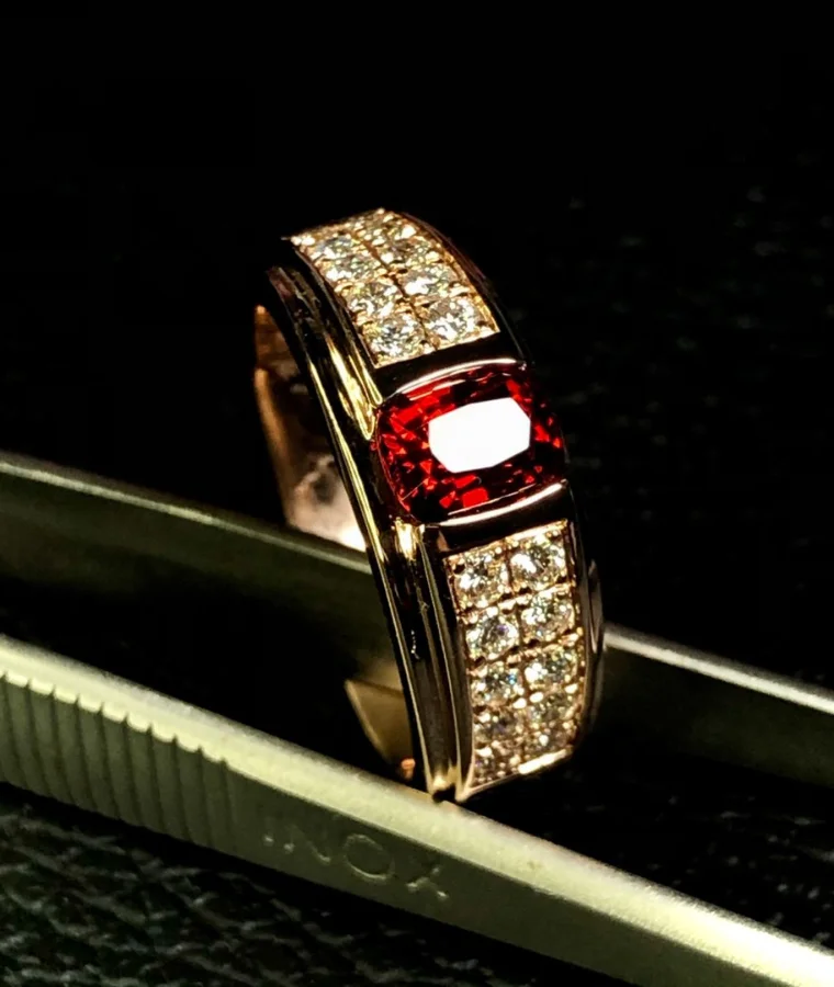 mens statement natural diamond rings