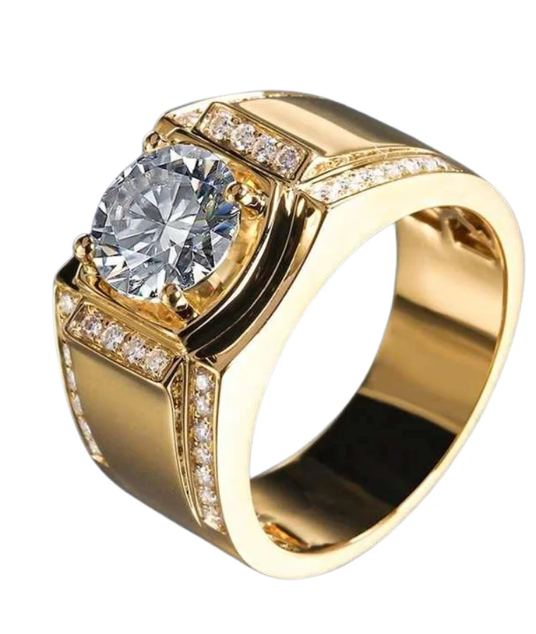 Mens conflict free natural diamond rings