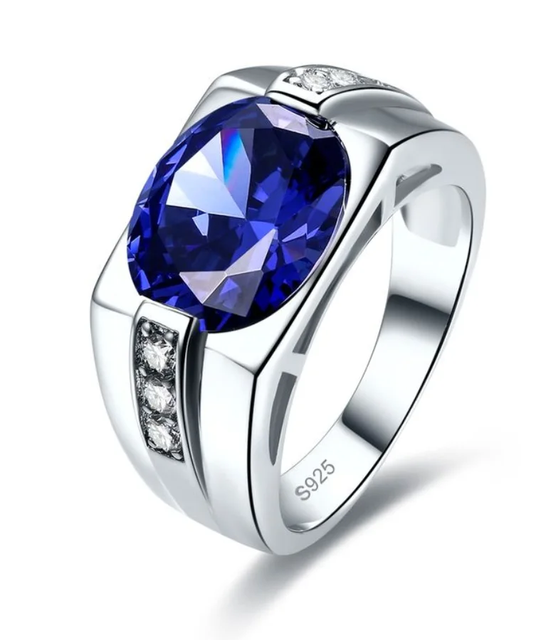 Mens earth mined natural diamond rings