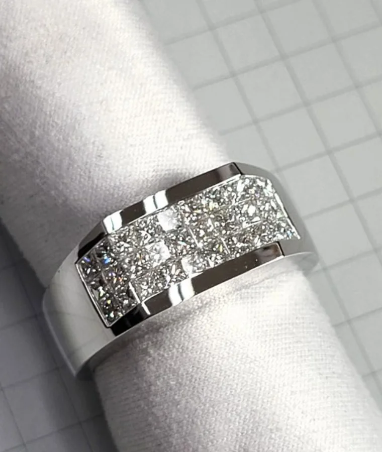 Mens Solitaire Natural Diamond Rings