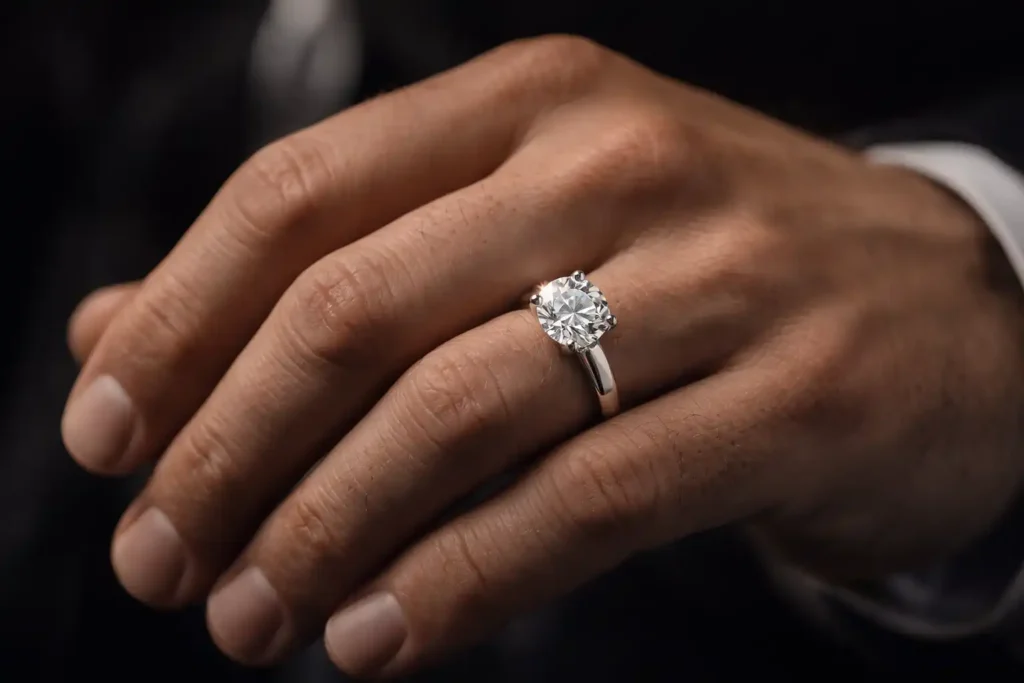 natural diamond ring for men