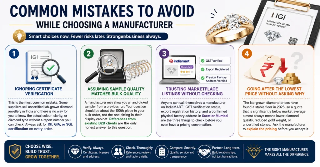Common Mistakes to Avoid While Choosing a Manufacturer