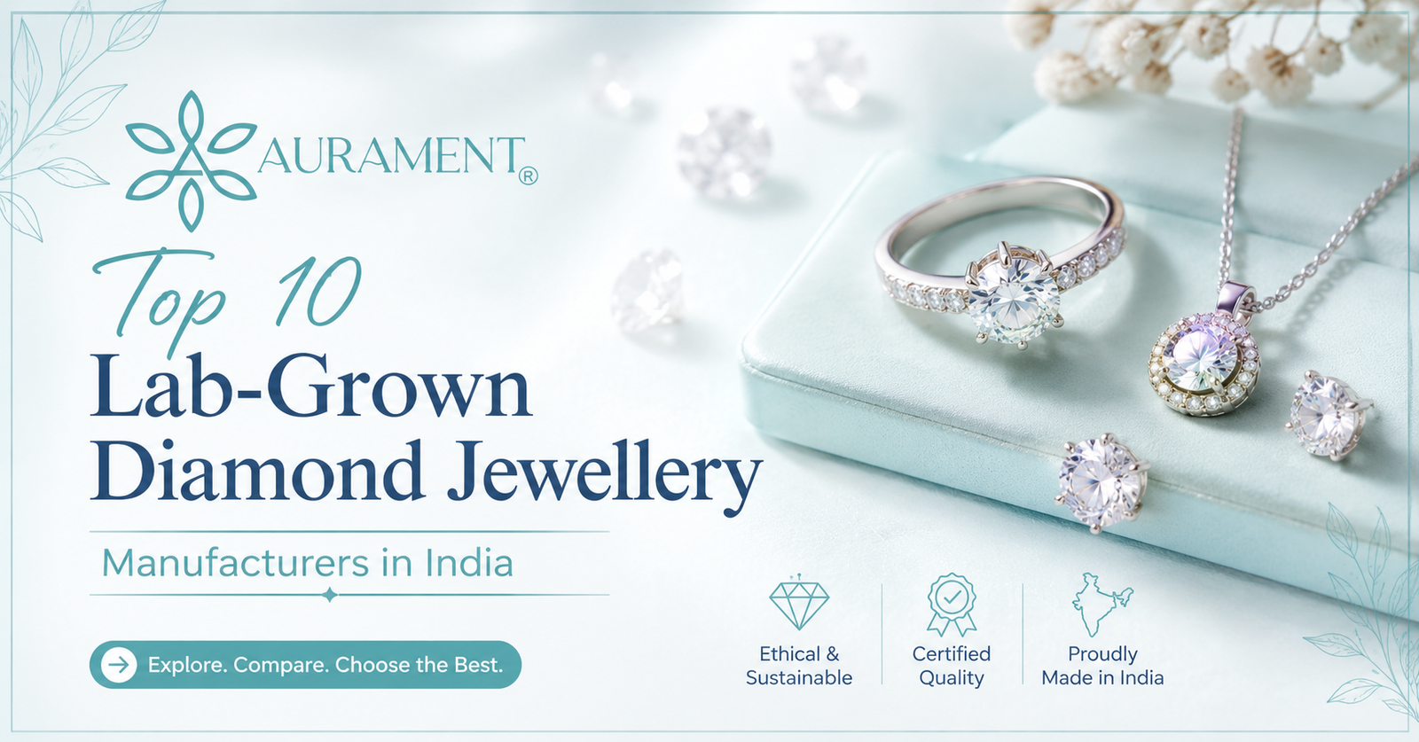 Top 10 Lab-Grown Diamond Jewellery Manufacturers in India