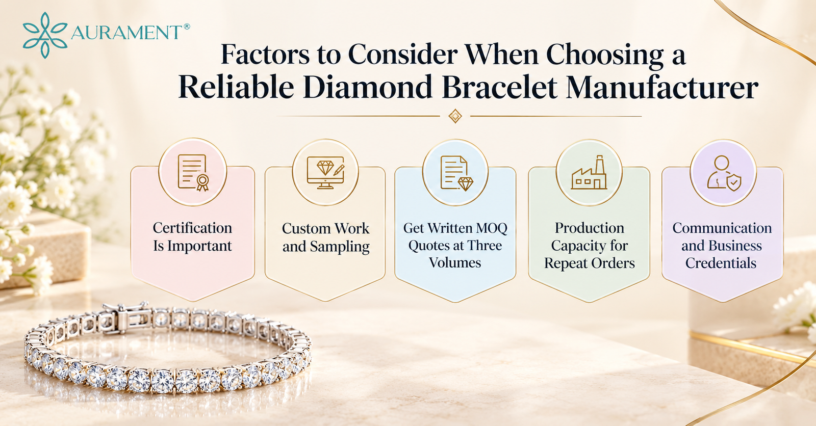 Factors to Consider When Choosing a Reliable Diamond Bracelet Manufacturer